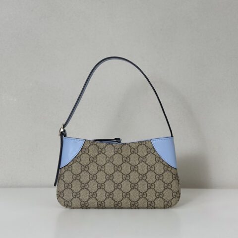 GUCCI 专柜品质，顶级原单货，实物实拍！款号820696啡胶/浅蓝
