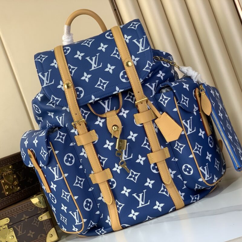 M55699蓝色(全皮) (P9 Christopher 双肩包) Christopher 小号双肩包