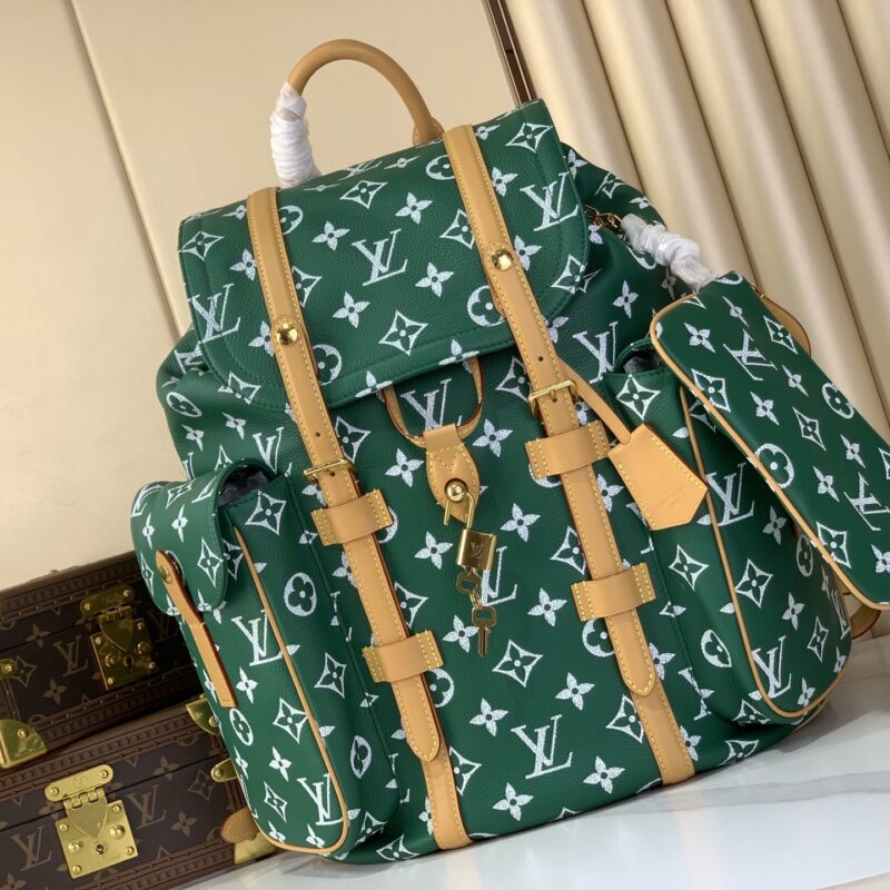 M55699绿色(全皮) (P9 Christopher 双肩包) Christopher 小号双肩包