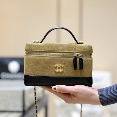 CHANEL 26S 麂皮拼色LP饭盒包👜 AP5186