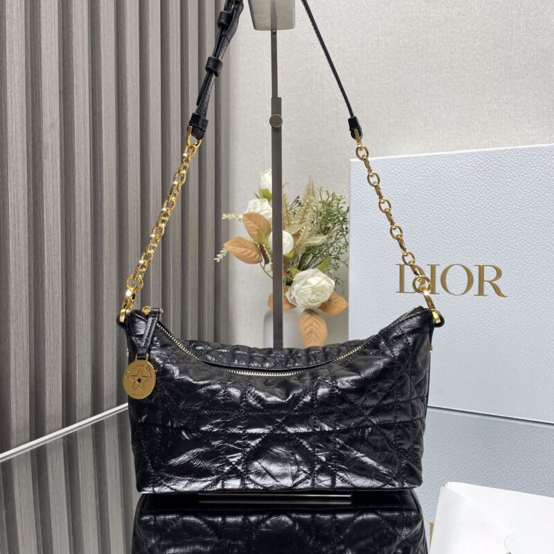 DIOR Hobo 链条手袋 型号：3202「黑色」