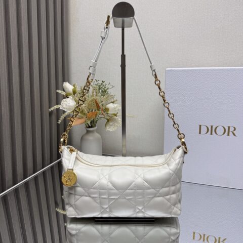 DIOR Hobo 链条手袋 型号:3202「白色」
