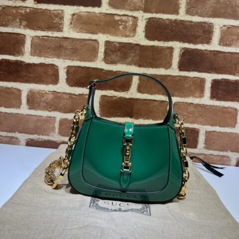 GUCCI 专柜品质，顶级原单货，实物实拍！款号699651绿色漆皮