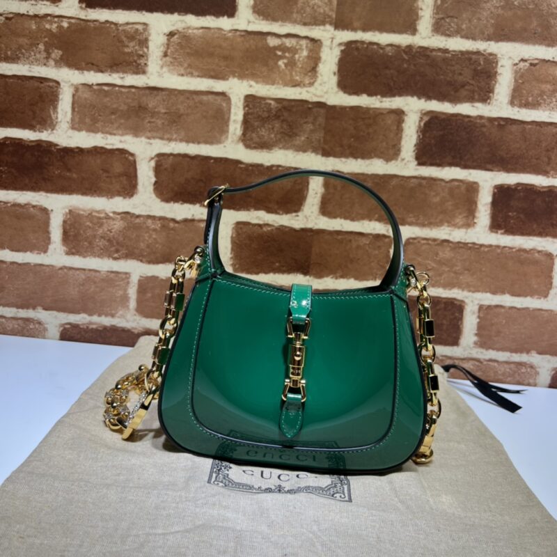 GUCCI 专柜品质，顶级原单货，实物实拍！款号699651绿色漆皮