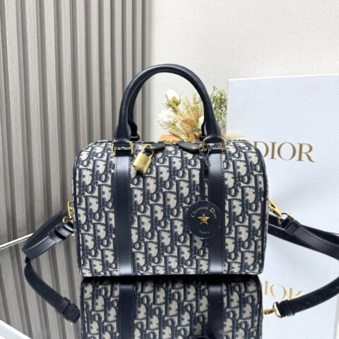 DIOR 新款dior groove 25cm 手袋蓝色 型号:1365