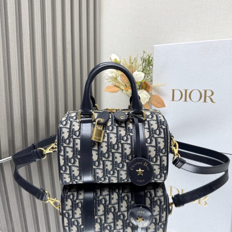 DIOR 新款dior groove 20cm 手袋蓝色 型号:1364
