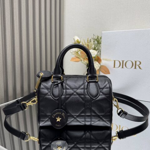 DIOR 新款dior groove 20cm 手袋黑色皮 型号:1364