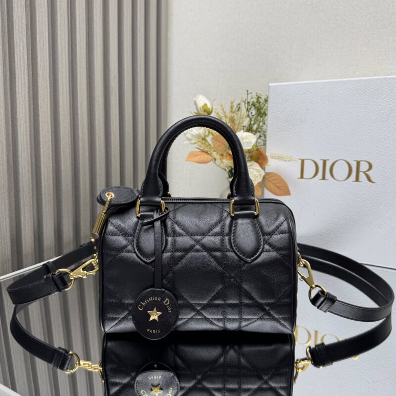DIOR 新款dior groove 20cm 手袋黑色皮 型号:1364