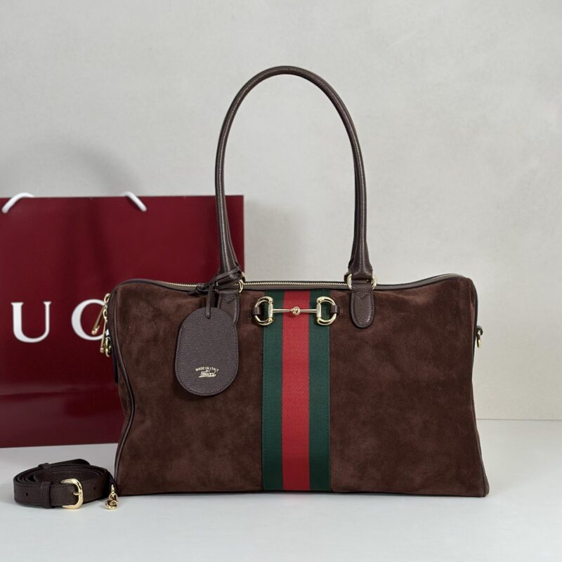 GUCCI 专柜品质，顶级原单货，实物实拍！款号866734深棕反绒