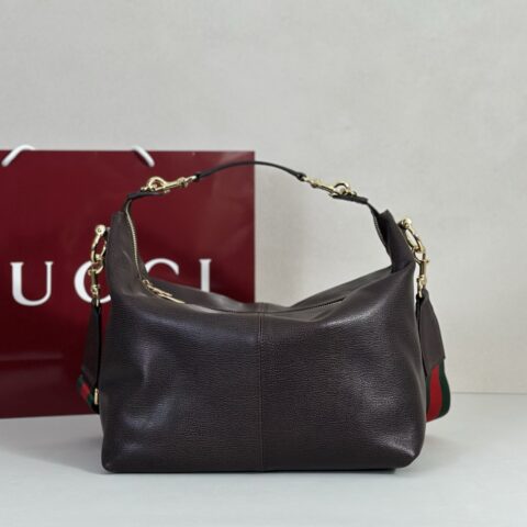 GUCCI 专柜品质，顶级原单货，实物实拍！款号866938棕皮