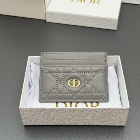 DIOR 【Caro Freesia卡夹系列】 型号:S5130 灰色騰格