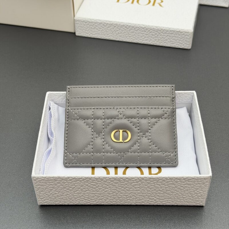 DIOR 【Caro Freesia卡夹系列】 型号:S5130 灰色騰格