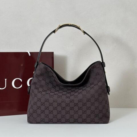 GUCCI 专柜品质，顶级原单货，实物实拍！款号850926深棕帆布m