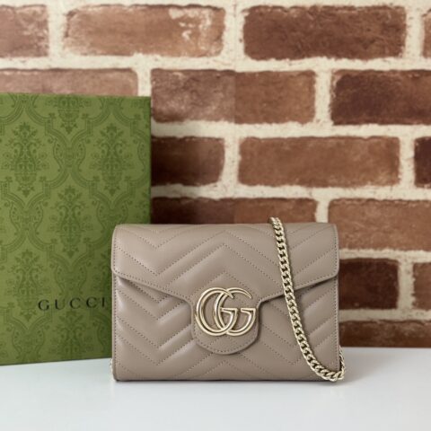 GUCCI 专柜品质，顶级原单货，实物实拍！款号474575灰褐色