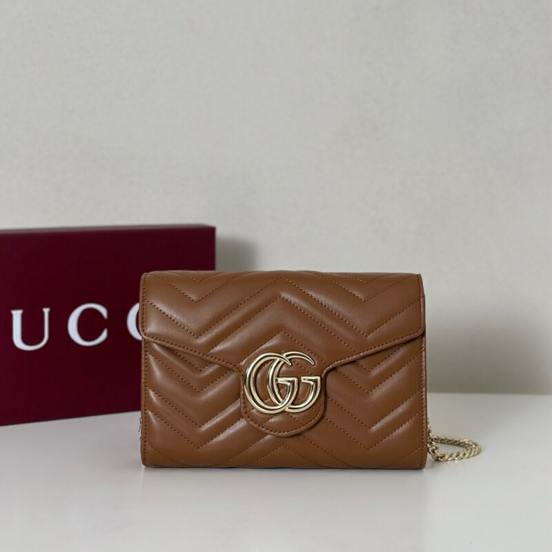 GUCCI 专柜品质，顶级原单货，实物实拍！款号474575新棕色