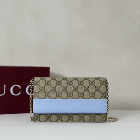 GUCCI 专柜品质，顶级原单货，实物实拍！款号838151啡胶/浅蓝