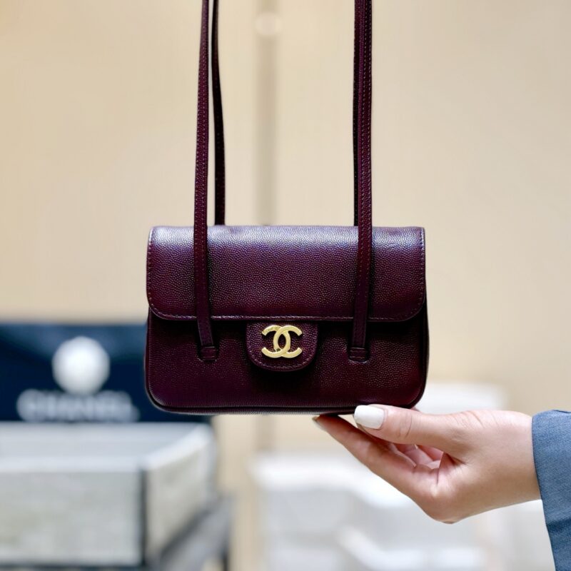 CHANEL  26P Preppy coco包王👜 AP5068 酒红色