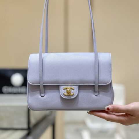 CHANEL 26P Preppy coco包王👜 AS6130 淡紫色小号