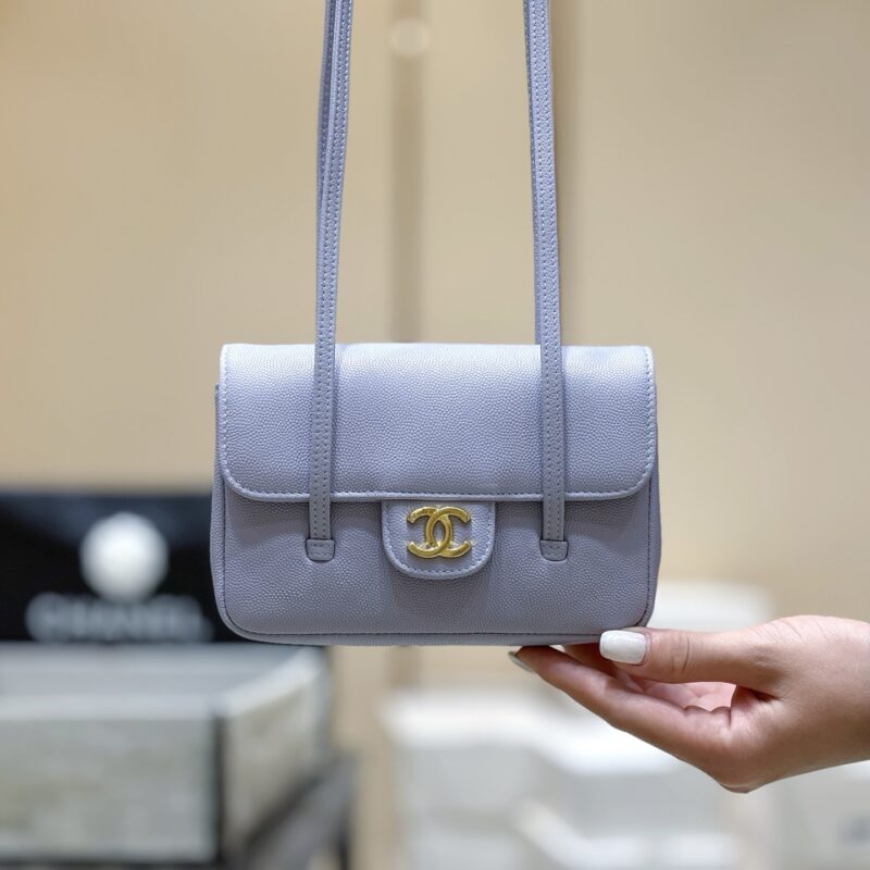 CHANEL 26P Preppy coco包王👜 AP5068 淡紫色