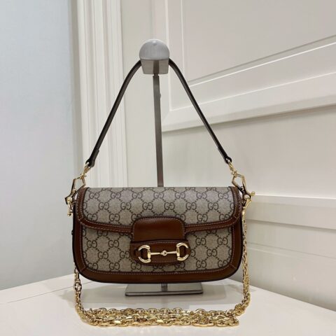 GUCCI 𝙃𝙤𝙧𝙨𝙚𝙗𝙞𝙩 MlNi腋下包 型号:735178