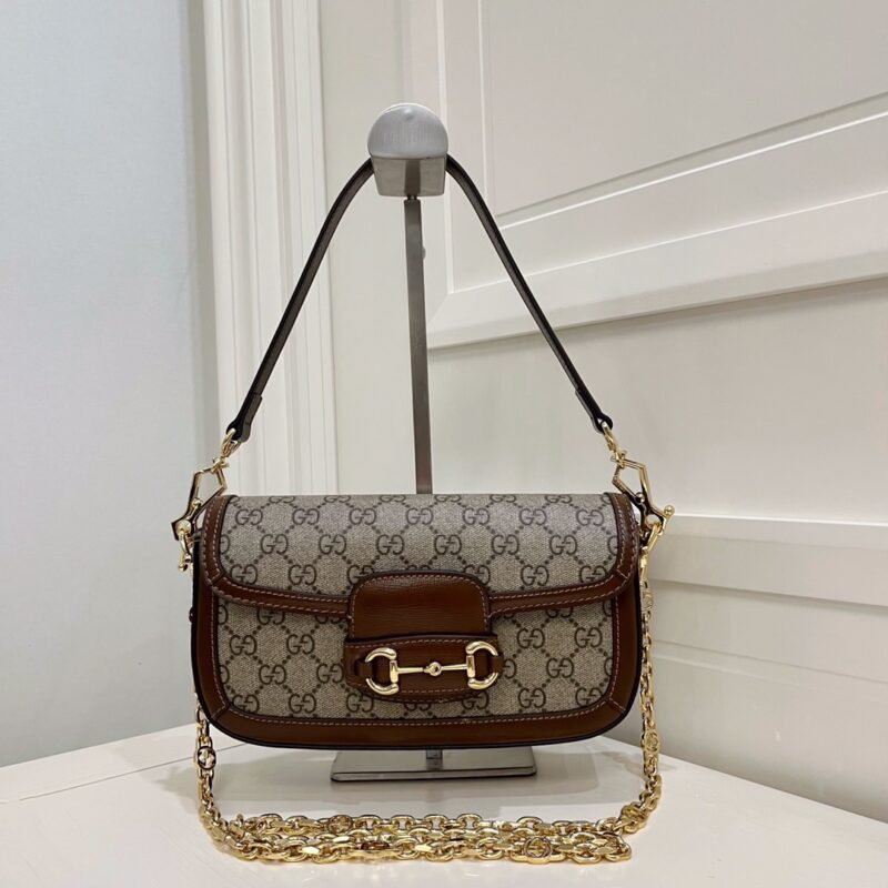 GUCCI 𝙃𝙤𝙧𝙨𝙚𝙗𝙞𝙩 MlNi腋下包 型号:735178