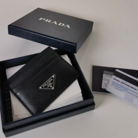 PRADAP家➡️ 男女通用小卡包,黑色,型号1MC025