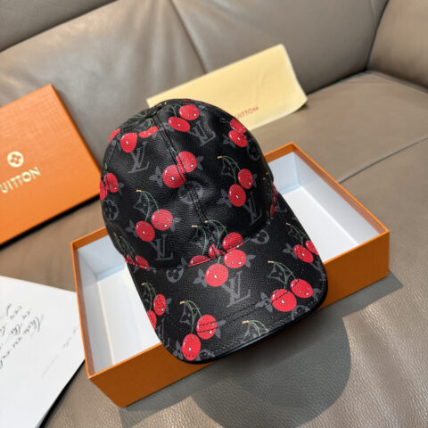 LV 路易威登新款原单棒球帽 LV小樱桃