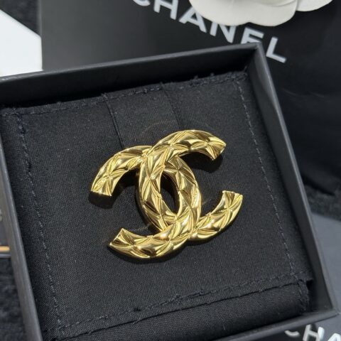 ❗️新品❗️  ☀️新款☑️ 香奈儿双c金色菱格胸针 ☀️