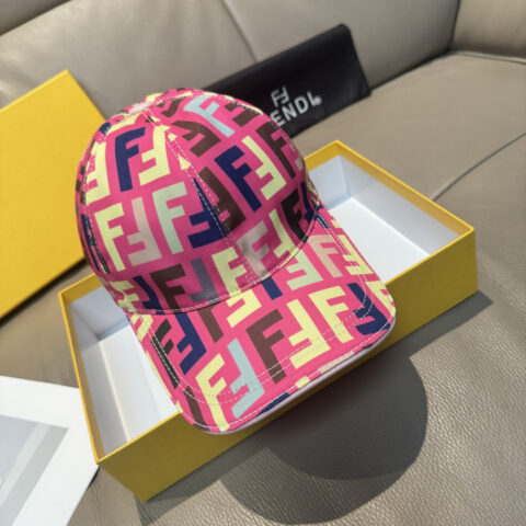 FENDI（芬迪）新款原单棒球帽 双F提花