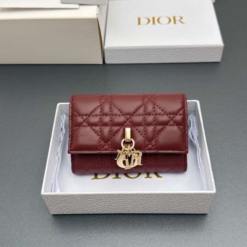 DIOR【Jolie Glycine钱包系列】型号：S0966  酒红騰格