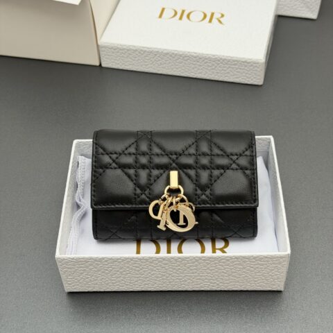 DIOR 【Jolie Glycine钱包系列】型号:S0966 黑色騰格