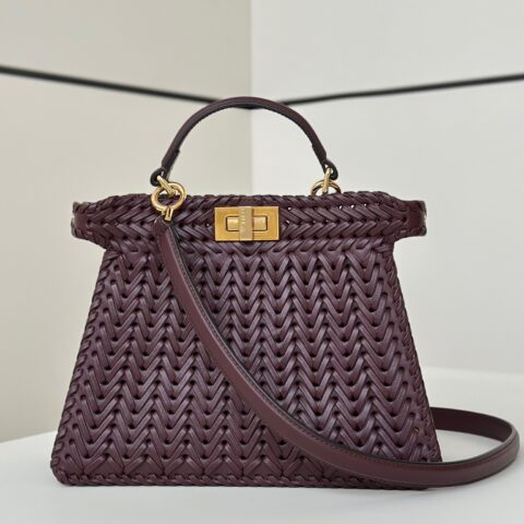 FENDI Peekaboo ISeeU全新系列全皮编织款 款号80138m