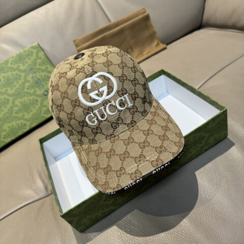 GUCCI (古奇)新款原单棒球帽 GUCCI刺绣