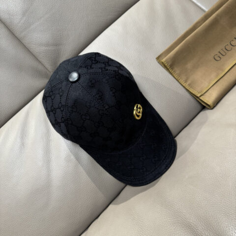 GUCCI (古奇)新款原单棒球帽 金属双G