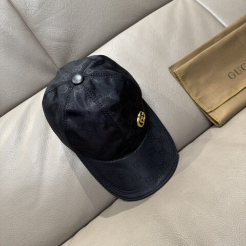 GUCCI (古奇)新款原单棒球帽 金属双G