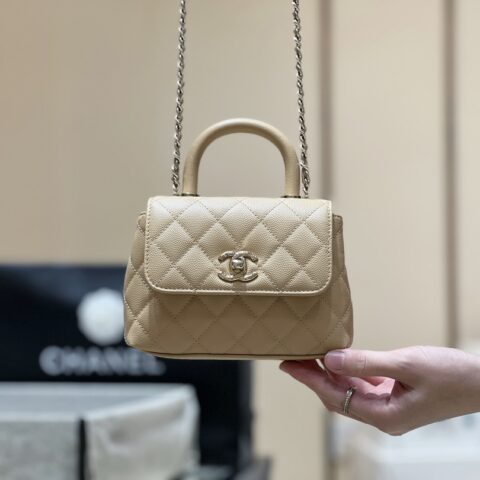 CHANEL 经典万年款coco handle nano AP4244
