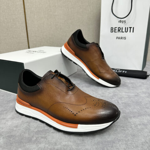 BERLUTI Fast Track皮革运动鞋