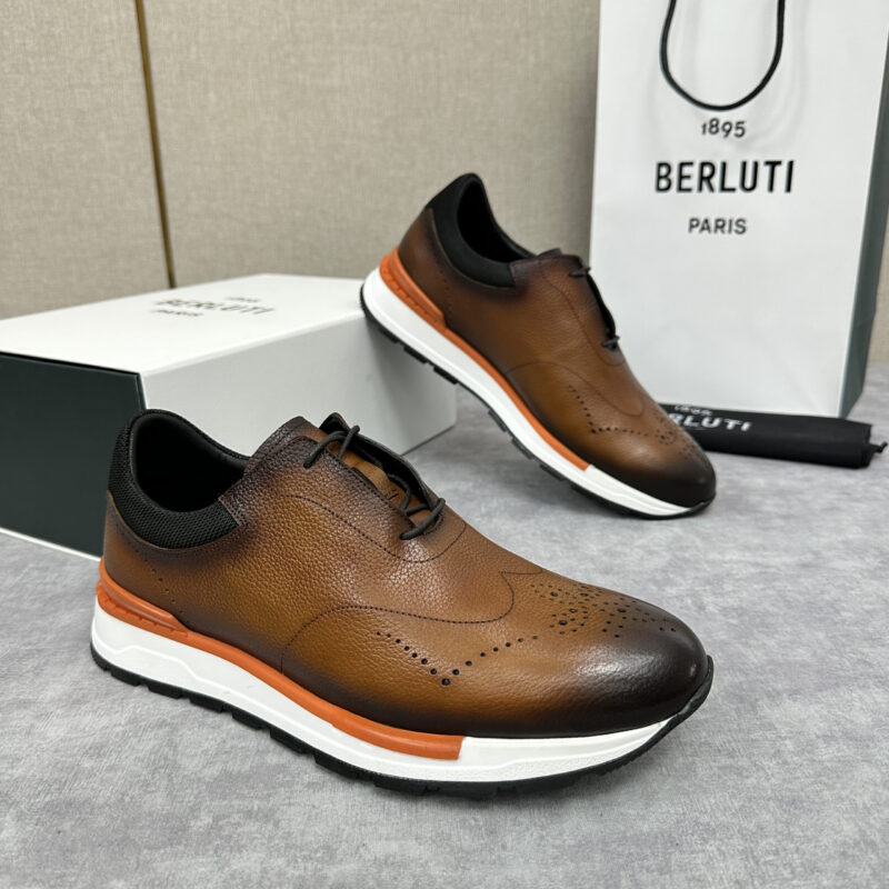 BERLUTI Fast Track皮革运动鞋