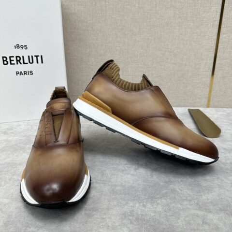 BERLUTI Fast Track皮革运动鞋