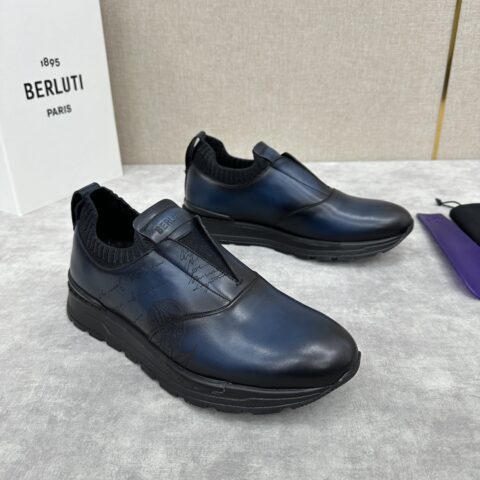 BERLUTI Fast Track皮革运动鞋
