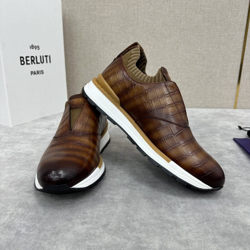 BERLUTI Fast Track皮革运动鞋