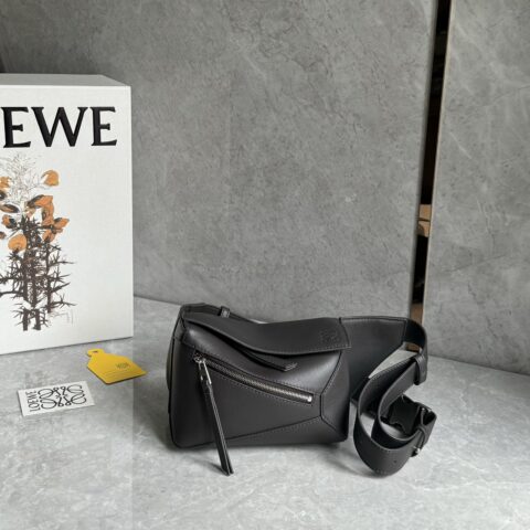 LOEWE puzzle新版mini腰包 0909 深灰色