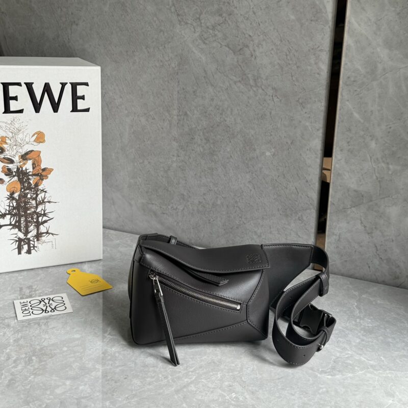 LOEWE puzzle新版mini腰包 0909 深灰色