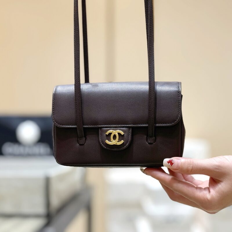 CHANEL 26P Preppy coco包王👜 AP5068 红棕色
