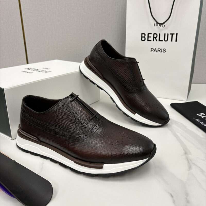 BERLUTI Fast Track皮革运动鞋