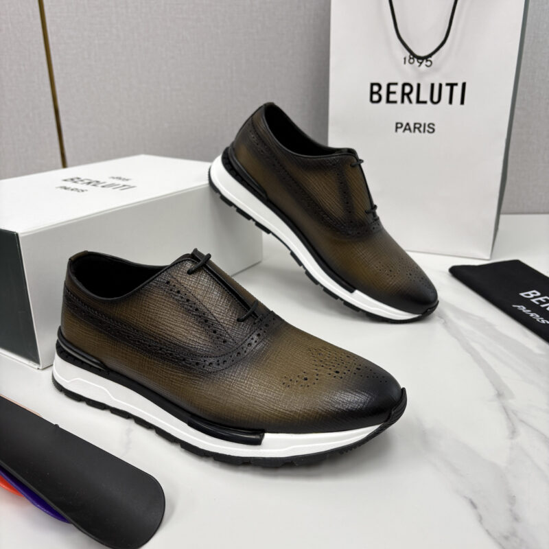 BERLUTI Fast Track皮革运动鞋
