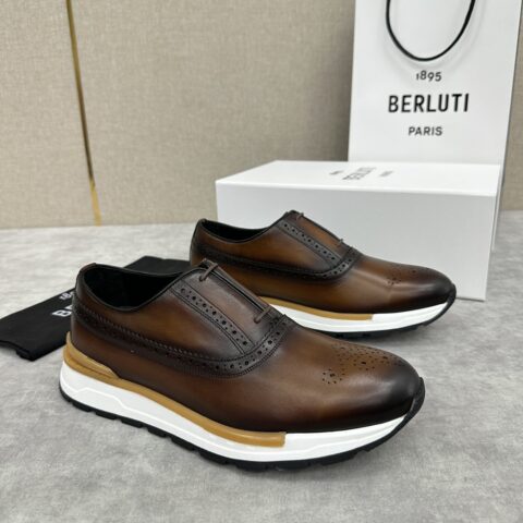 BERLUTI  Fast Track皮革运动鞋