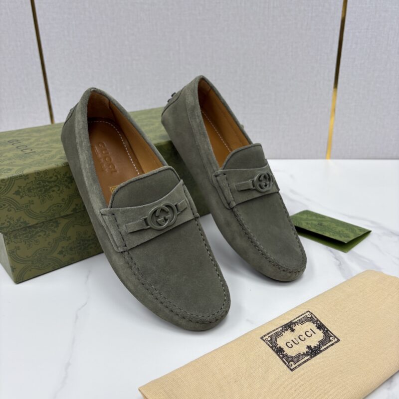 GUCCI 饰马衔扣男士驾车鞋