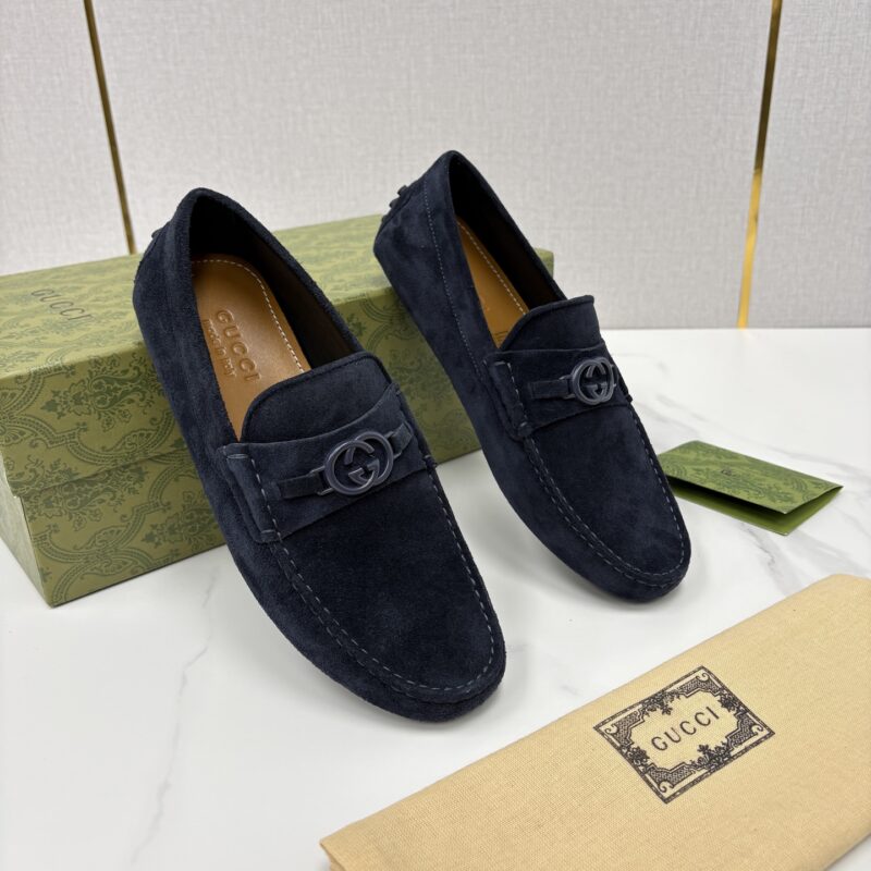 GUCCI 饰马衔扣男士驾车鞋