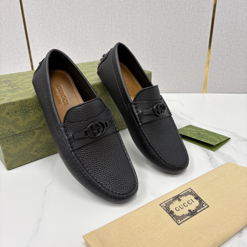 GUCCI 饰马衔扣男士驾车鞋